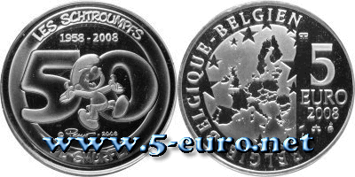 Belgien 2008 50 Jahre Schlümpfe