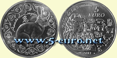 5 Euro Frankreich 2011 - Jahr des Hasen