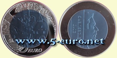 5 Euro Luxemburg 2010 Burg Esch-Sauer