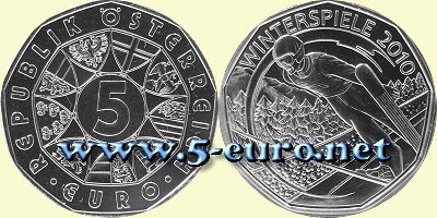 5 Euro Österreich 2010 - Schisprung
