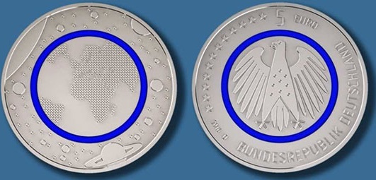 5 Euro Deutschland 2016 - Planet Erde © Bundesamt für zentrale Dienste und offene Vermögensfragen (BADV)