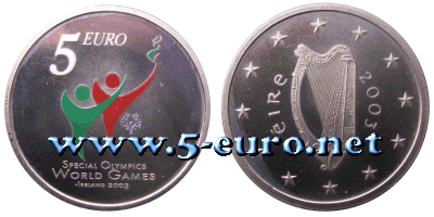 5 Euro Irland 2003 XI. Special Olympics Weltspiele 2003 in Dublin