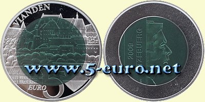 5 Euro Luxemburg 2009 - Burg Vianden