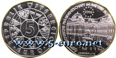 5 Euro Österreich 2006 EU-Präsidentschaft