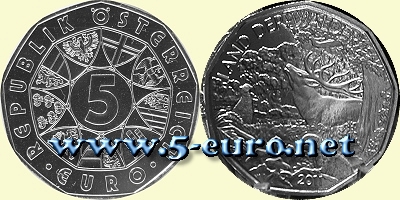 5 Euro Österreich 2011 - Land der Wälder